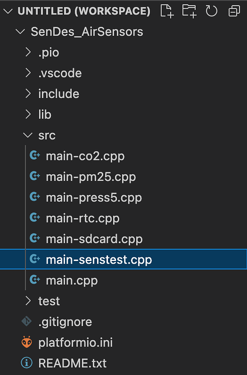 Managing multiple main.cpp files in one project (src_filter alternative ...