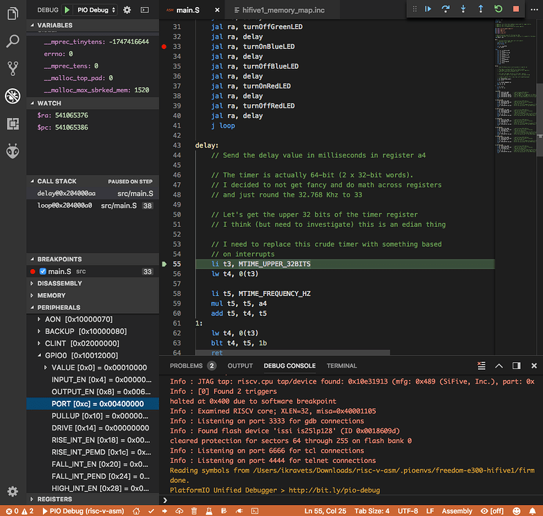 PlatformIO IDE for VSCode 1.4.0: Full support for Assembly projects ...