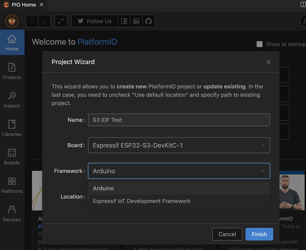 ESP32-S3 - ESP-IDF with support for platformIO? - espressif32 ...