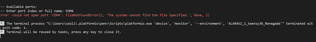 PlatformIO not seeing my COM ports/ Seiral monitor not working - vscode ...