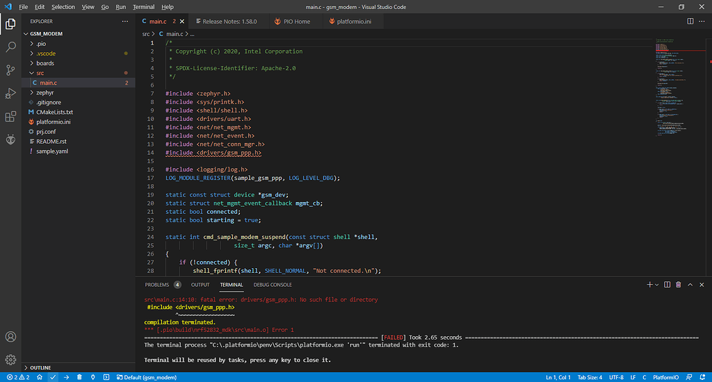 Ppp zephyr (nrf52832) - Development Platforms - PlatformIO Community