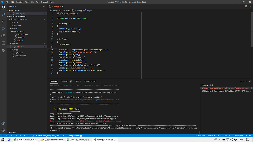 Issue With The lib Folder Development Platforms PlatformIO Community adding-config-h-trouble-platformio-community