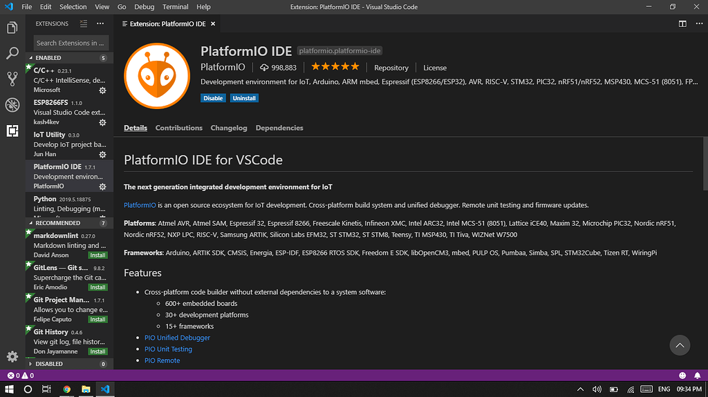 Don't able to open platformio in VScode - PlatformIO IDE - PlatformIO ...