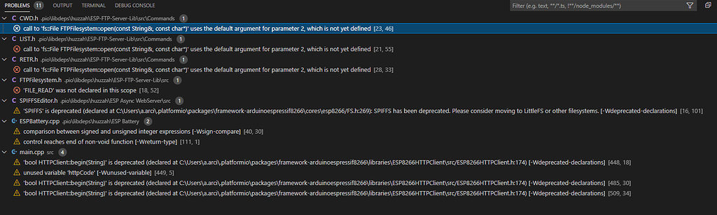 Problem with Libraries: Program Doesn't Build - Libraries - PlatformIO ...