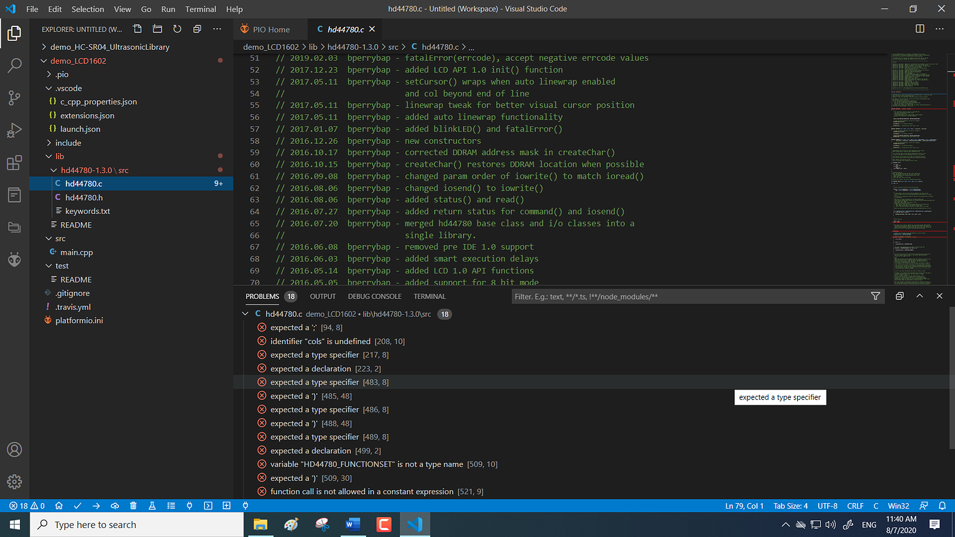 How to include Arduino Library in PlatformIO? - Libraries - PlatformIO ...