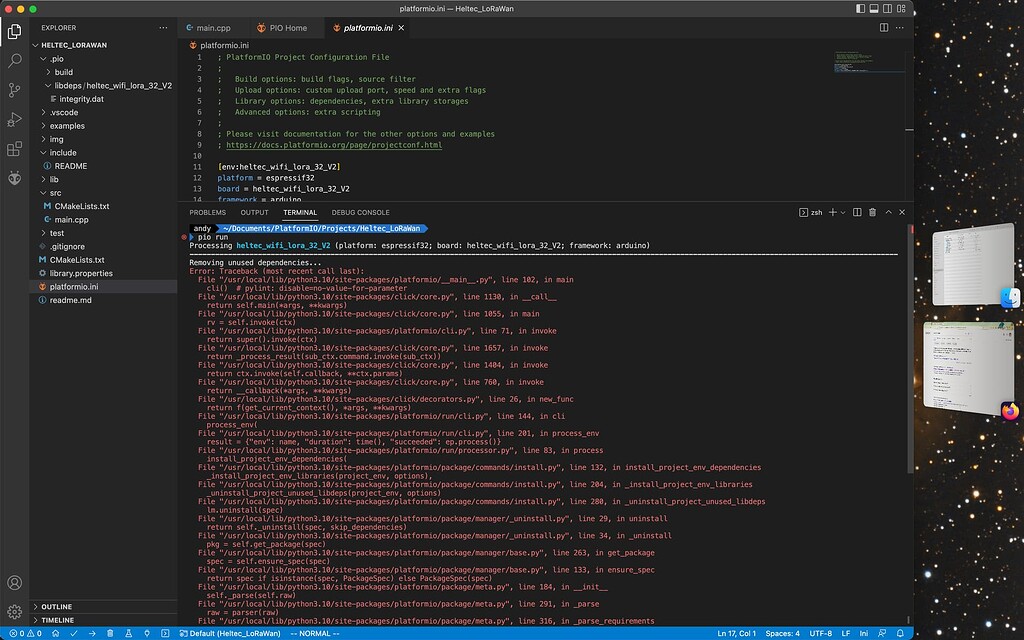Error With Pio Run Platformio Core Platformio Community 8355