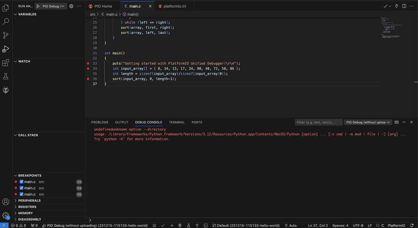 Debugging with PlatformIO: Part 1. Back to the Basics - Announcements ...