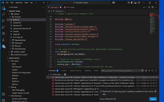 vscode error