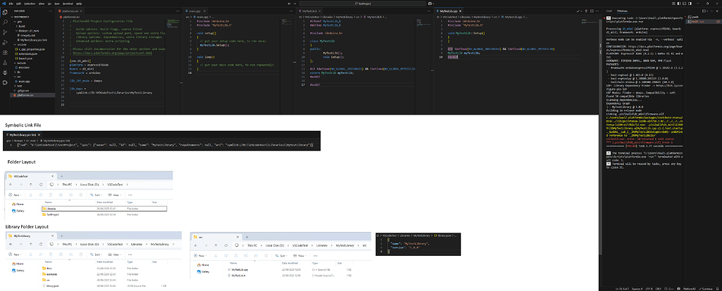 "Undefined reference to" with Symbolic linked library and extern ...