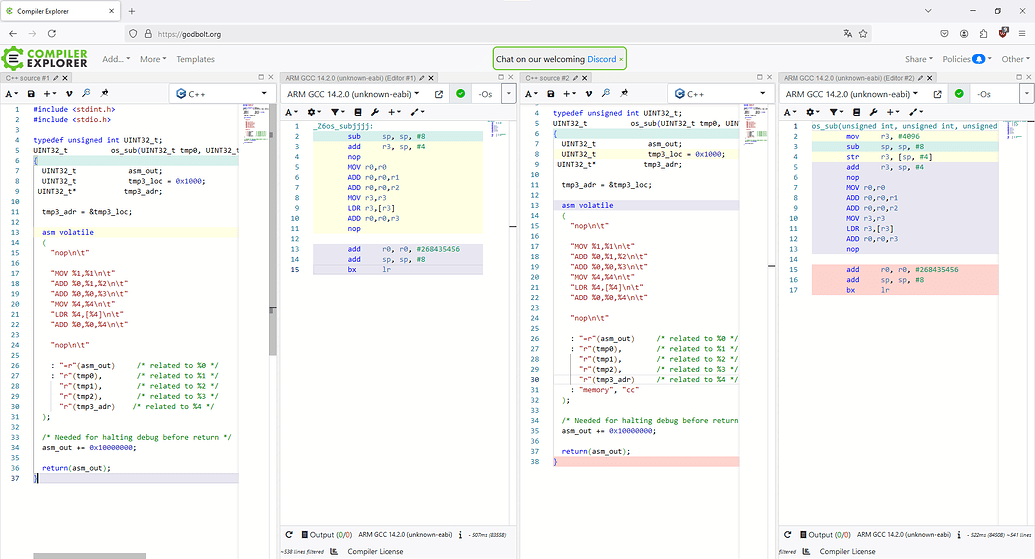Inline assmbler in C function - PlatformIO Core - PlatformIO Community