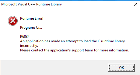 Visual C runtime error with pioplus PlatformIO Account