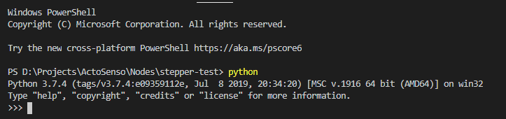 python-in-terminal
