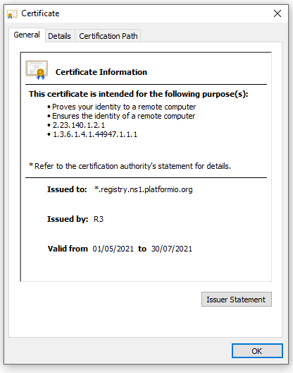 avast certificate error