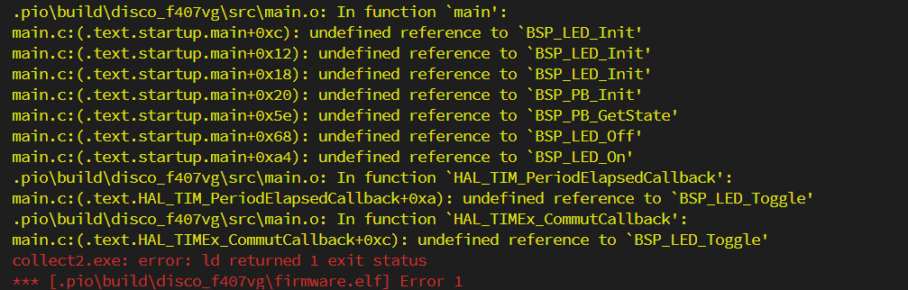 stm32 driver missing