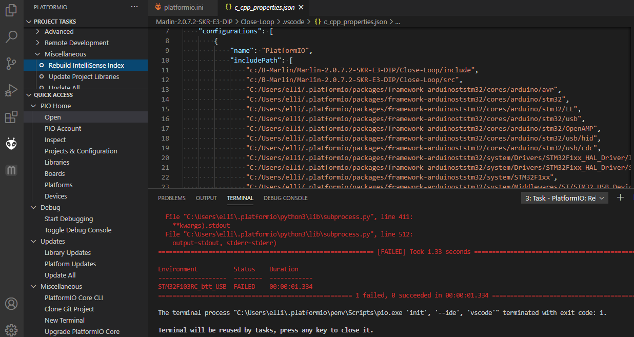 Newcomer Can T Get Vs Code To Run Platformio Ide Platformio Community