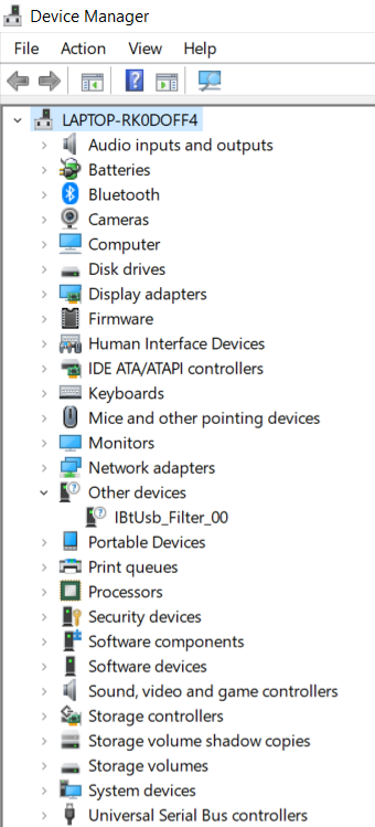 device manager list_no com port