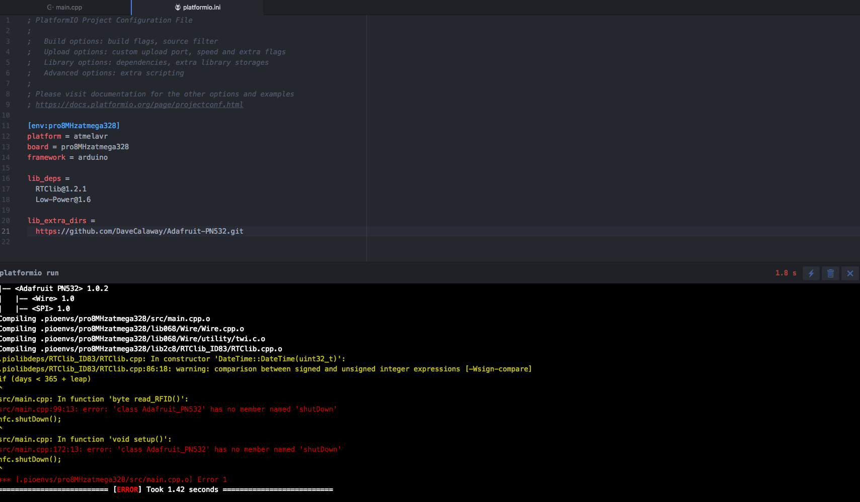 External Library From Git PlatformIO Core PlatformIO Community