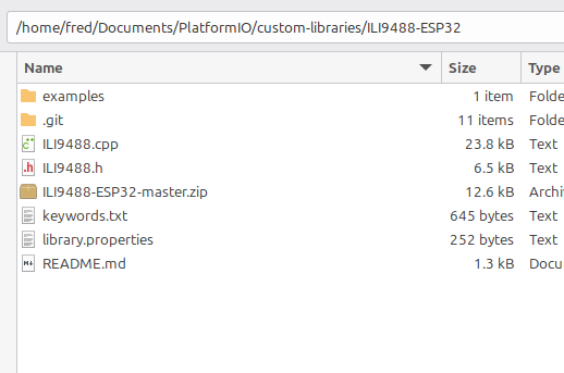 PIO Custom-library-folder